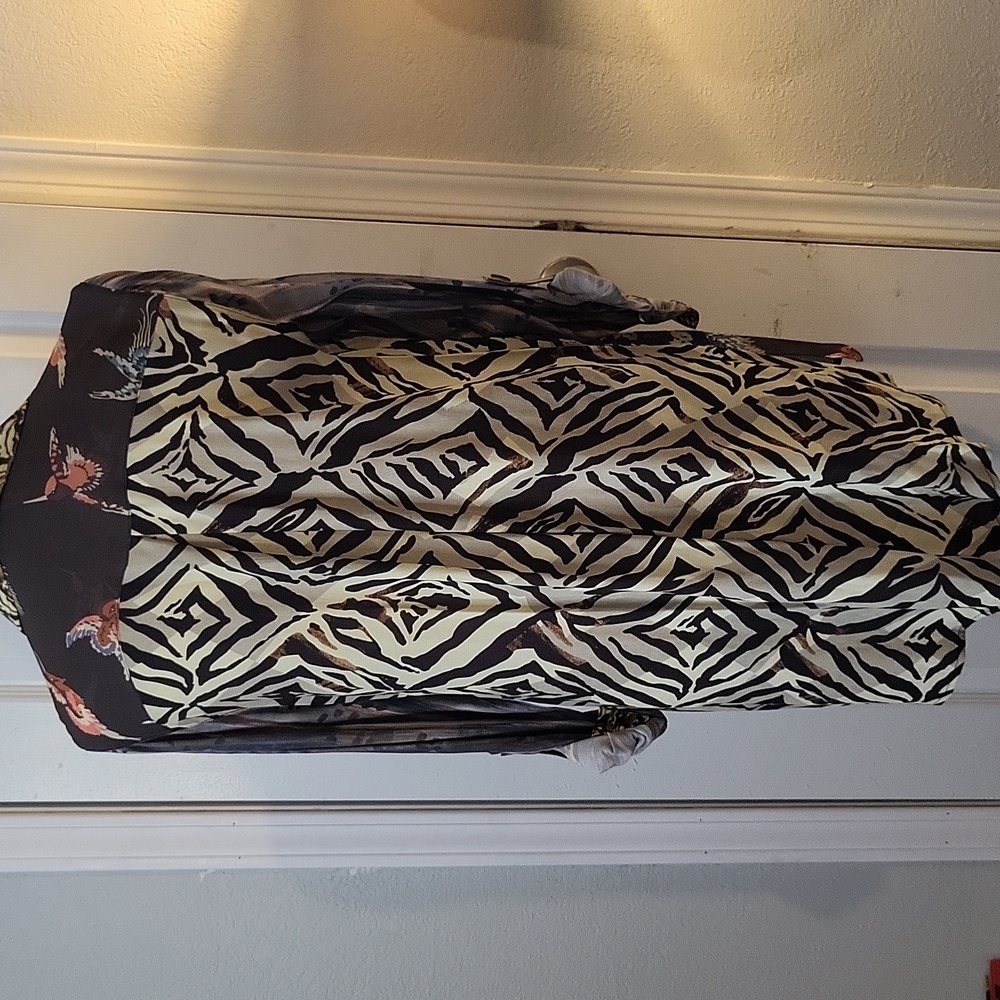 John Mark Multimedia Button Down Tunic Blouse NWT - image 5